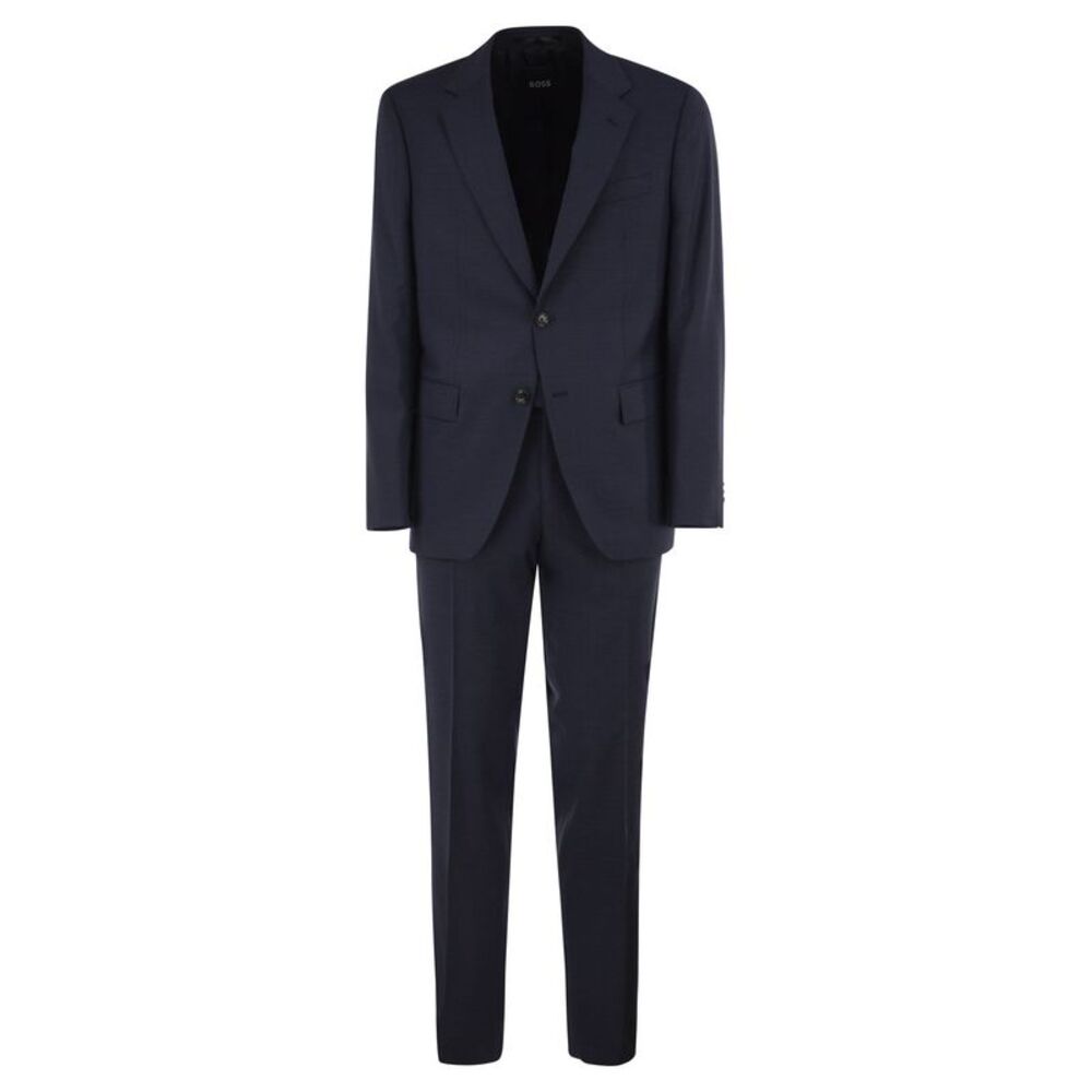Boss Men Stretch Virgin Wool Suit